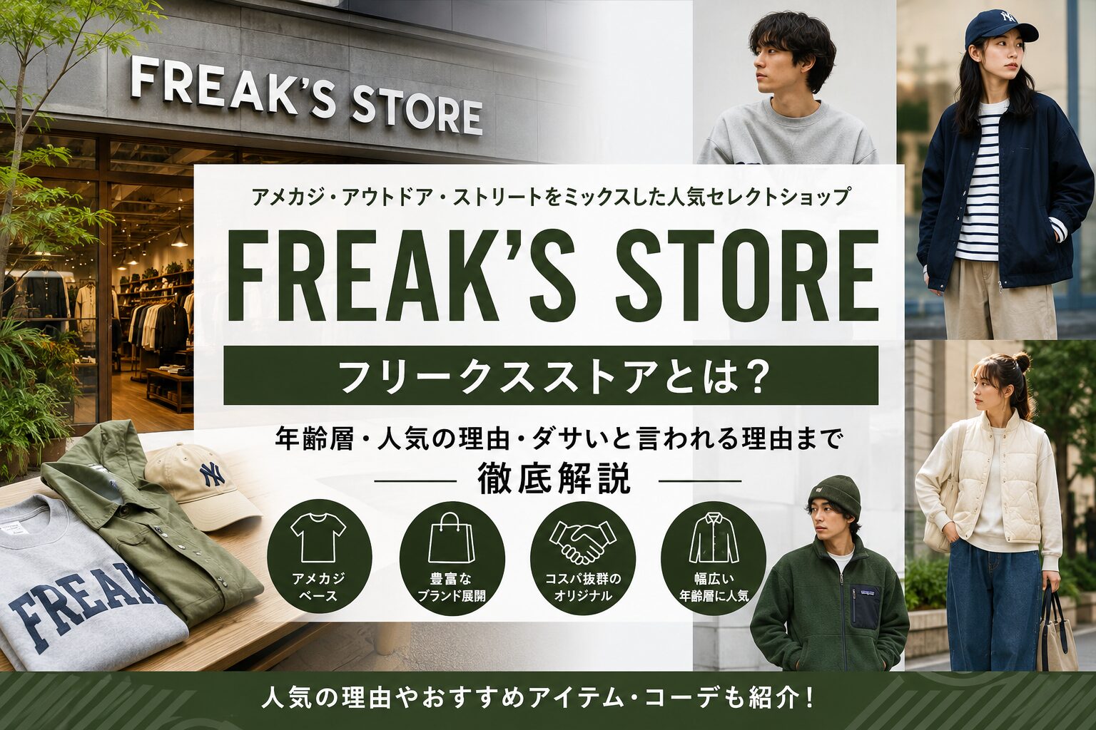 FREAK'S STORE（フリークスストア）とは？年齢層や人気の理由を解説