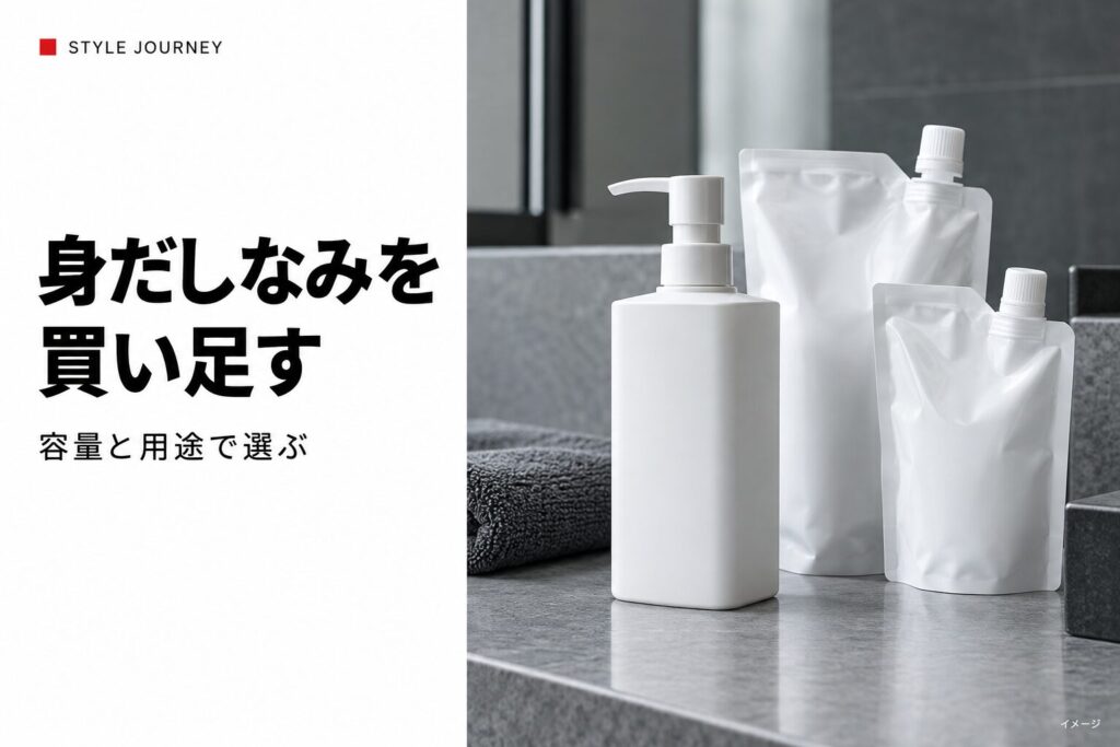 洗顔と保湿の買い足しを表す生成イメージ